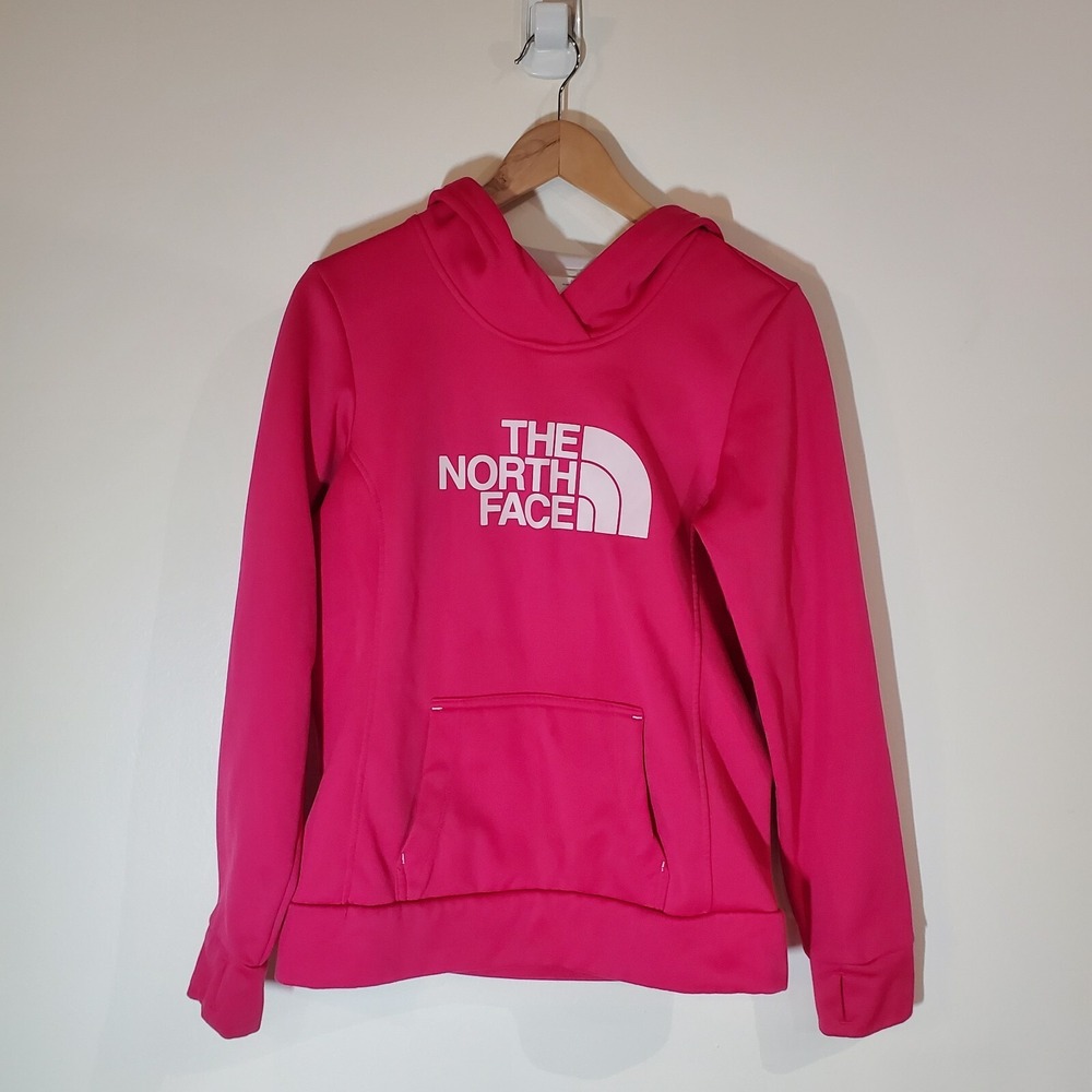 Women's The North Face Size-Small Hoodie Sweatshirt‎ Pink w/Logo